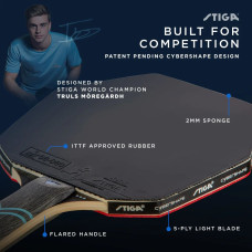 Ракетка для настільного тенісу Stiga Cybershape Future 3 Star FL, код: 931284-SVA