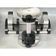 Гантель набірна Generation Fitness GF3-24kg, 2х3-24 кг, хром, код: 523185-AX