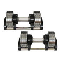 Гантель набірна Generation Fitness GF3-24kg, 2х3-24 кг, хром, код: 523185-AX