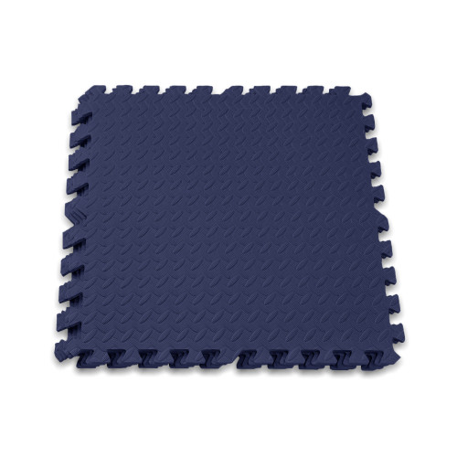 Татамі мат (пазл хвіст ластівки) EasyFit SwallowTail 4 шт, 600х600х10 мм, синій, код: EF-1950-BE
