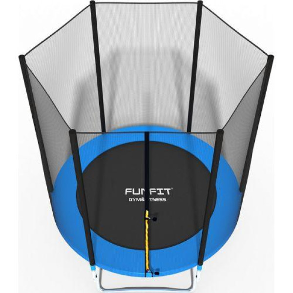 Батут Funfit 6ft (183см) синій з зовнішньою сіткою, код: UT-00000084