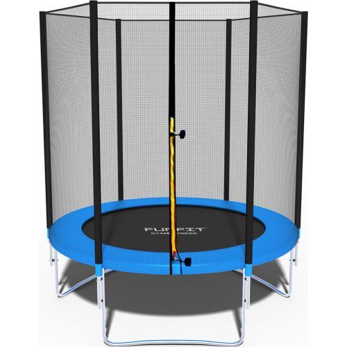 Батут Funfit 6ft (183см) синій з зовнішньою сіткою, код: UT-00000084