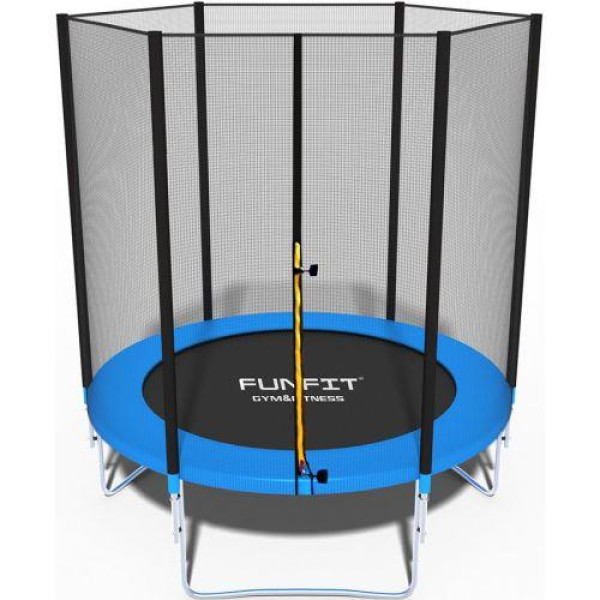 Батут Funfit 6ft (183см) синій з зовнішньою сіткою, код: UT-00000084