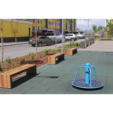 Лавка InterAtletika Lasec 1, 1200х410х401 мм, код: LP014-SM
