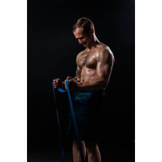 Еспандер-петля (гумка для фітнесу і кроссфіту) PowerPlay Power Band (20-45kg), синій, код: PP_4115_Blue_(20-45kg)
