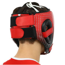 Шолом боксерський в мексиканському стилі PVC Top King XL, червоний, код: TPK012_XLR