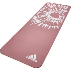 Килимок для йоги Adidas Tie-Dye Yoga Mat 1830х610х10 мм, рожевий-білий, код: 885652022453