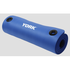 Мат для фітнесу з отворами York Fitness NBR 1см синій, код: 0014961860207