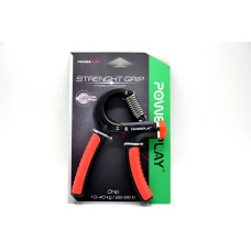 Еспандер кистьовий PowerPlay Strength Grip з регульованим навантаженням 10-40 кг, чорно-червоний, код: PP_4323_Bl/Red