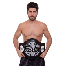 Пояс тренера шкіряний Fairtex чорний-білий, код: BPV2_BKW-S52
