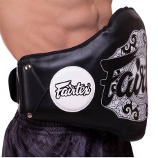 Пояс тренера шкіряний Fairtex чорний-білий, код: BPV2_BKW-S52
