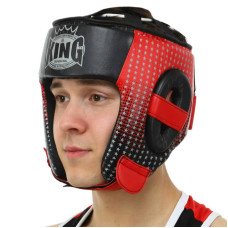 Шолом боксерський в мексиканському стилі PVC Top King L, червоний, код: TPK012_LR