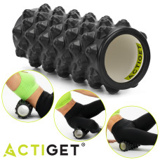 Масажний ролик Actiget EVA 33 x 13 см (валик, роллер) Black, код: ACT0101
