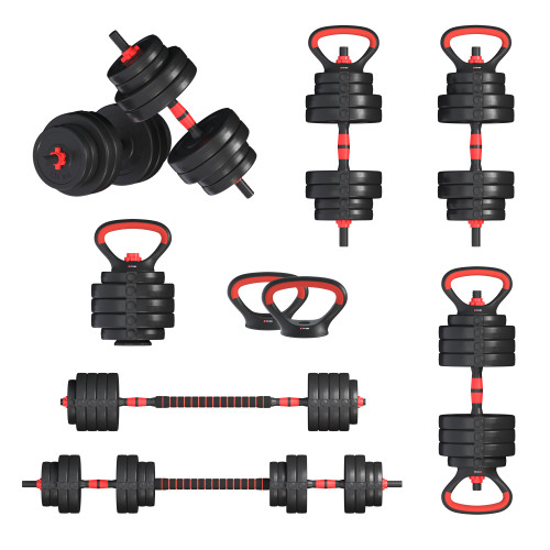 Гантелі з функцією штанги 6в1 Fit-On 32кг, код: 2030-0032