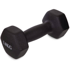 Гантель аеробна неопренова Fitnessport 1x3кг, чорний, код: 10181-AX