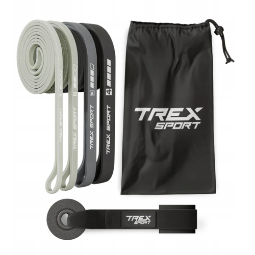 Набір резинок для фітнесу Trex Sport TX-004PB 4в1 2-41кг, код: 5902308233119