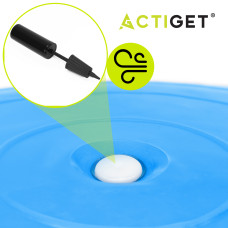 М'яч для фітнесу (фітбол) Actiget 55 см з насосом, синій, код: ACT0142