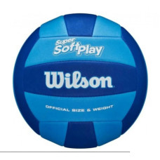 М"яч волейбольний Wilson Super Soft Play Royal/Navy OF №5, синій-блакитний, код: 97512611473