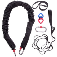 Тренажер для банджі фітнес FitGo Bungee чорний, код: FI-6900-S52