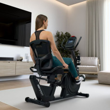 Горизонтальний велотренажер Hop-Sport HS-5000L Ranker чорно-золотистий, код: 5902308240360