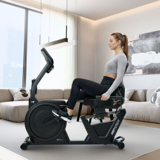 Горизонтальний велотренажер Hop-Sport HS-5000L Ranker чорно-золотистий, код: 5902308240360