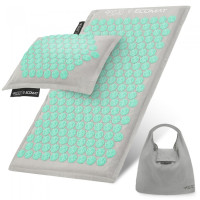 Килимок акупунктурний з подушкою 4FIZJO Eco Mat Аплікатор Кузнєцова Grey/Mint, код: P-5907739312181