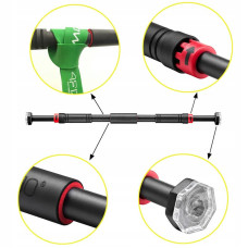Турнік розсувний 4FIZJO 66-100 см Black/Red, код: P-5907739310385