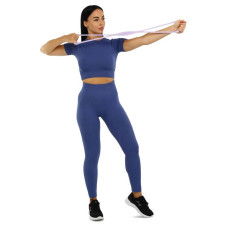 Еспандер для грудей силіконовий Вісімка для фітнесу та йоги  FitGo 15LB, фіолетовий, код: FI-0741_V