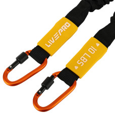 Еспандер трубчастий із карабіном у захисному рукаві LiveUp Resistance Tube Large навантаження високе, код: LP8401-L