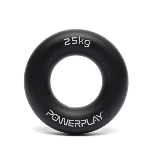 Еспандер кистьовий силіконовий PowerPlay Hand Grip Ring Hard 25 кг, чорний, код: PP_4324_25kg