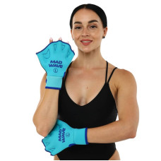 Рукавички для аквафітнесу MadWave Aquafitness Gloves M бірюзовий, код: M082906_M