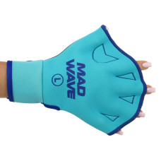 Рукавички для аквафітнесу MadWave Aquafitness Gloves M бірюзовий, код: M082906_M