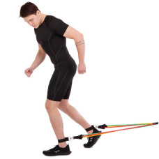 Еспандер багатофункціональний Cima Resistance Band 5 джгутів, код: ET-7912
