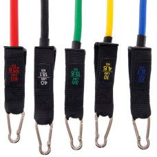 Еспандер багатофункціональний Cima Resistance Band 5 джгутів, код: ET-7912