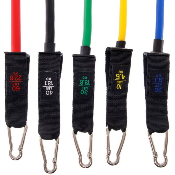 Еспандер багатофункціональний Cima Resistance Band 5 джгутів, код: ET-7912