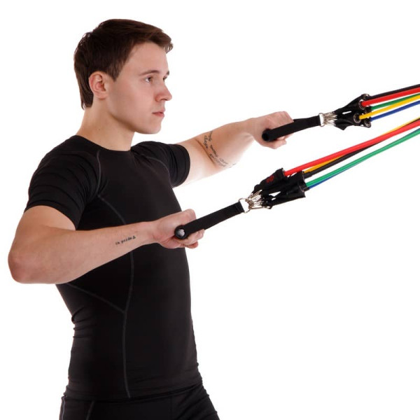 Еспандер багатофункціональний Cima Resistance Band 5 джгутів, код: ET-7912