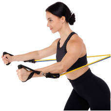 Еспандер багатофункціональний Cima Resistance Band 5 джгутів, код: ET-7912