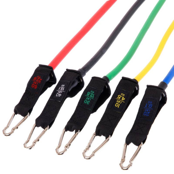 Еспандер багатофункціональний Cima Resistance Band 5 джгутів, код: ET-7912