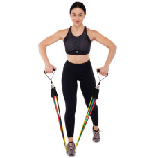 Еспандер багатофункціональний Cima Resistance Band 5 джгутів, код: ET-7912