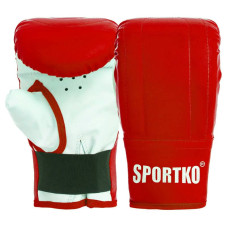 Рукавиці для боксу снарядні SportKo L червоний, код: S-PD-3_LR