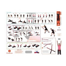 Постер із вправами для еспандера Sveltus Rubberfit, код: SLTS-0581