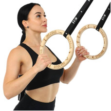 Кільця гімнастичні для кросфіту Ezous ABS Gym Rings d-28мм, код: E-03