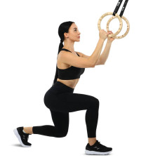 Кільця гімнастичні для кросфіту Ezous ABS Gym Rings d-28мм, код: E-03