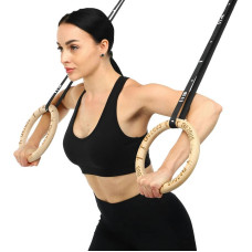Кільця гімнастичні для кросфіту Ezous ABS Gym Rings d-28мм, код: E-03