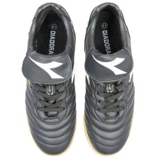 Взуття для футзалу чоловіча Diadora розмір 45 (30см), чорний-білий, код: OB-9609-BKW_45
