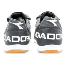 Взуття для футзалу чоловіча Diadora розмір 45 (30см), чорний-білий, код: OB-9609-BKW_45