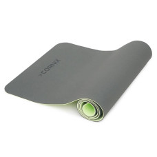 Килимок для йоги та фітнесу Cornix Black/Green 183x61x0.6 см, код: XR-0002