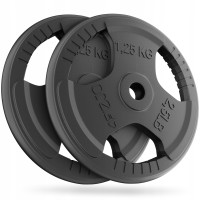 Диск металевий 4Fizjo 26 мм, 2x1,25 кг, чорний, код: P-5905973401357