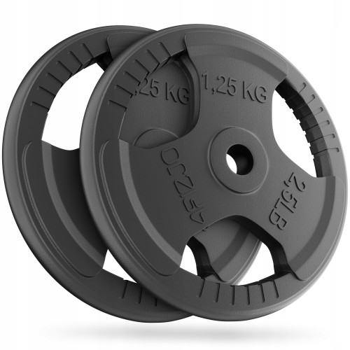 Диск металевий 4Fizjo 26 мм, 2x1,25 кг, чорний, код: P-5905973401357