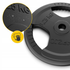 Диск металевий 4Fizjo 26 мм, 2x1,25 кг, чорний, код: P-5905973401357